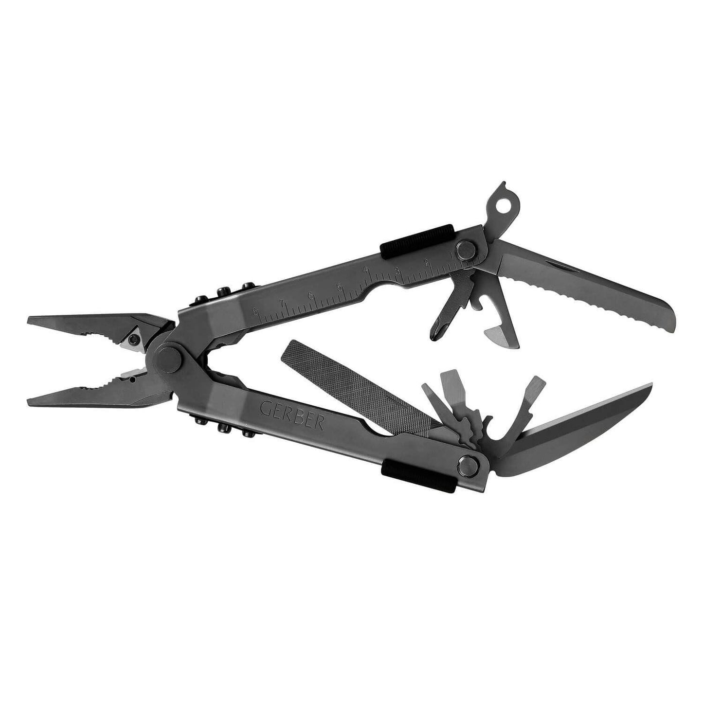 Gerber Gear Multi-Plier 600 - Black, Carbide Cutters, Needlenose, Leather Sheath